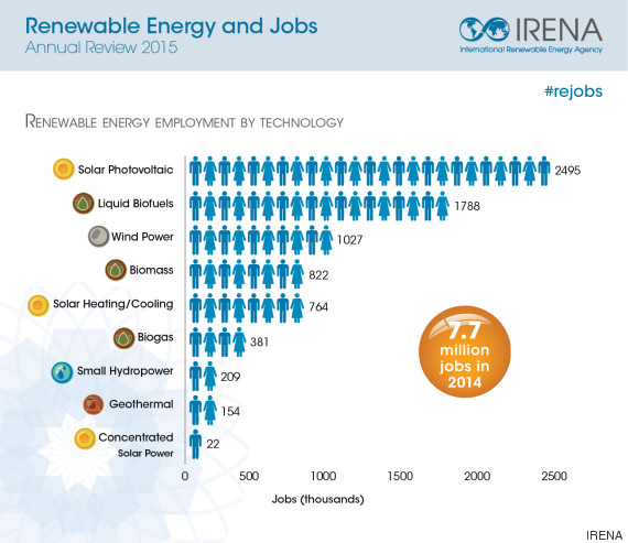 Renewable energy and jobs annual review 2015